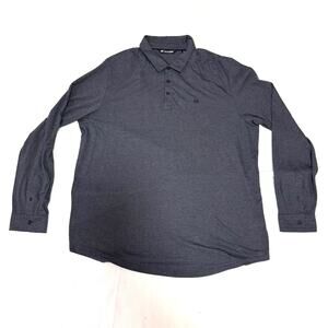 Travis Matthew Polo Men's Size XXL Kawloon Gray Long Sleeve Golf